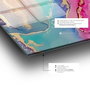 Wallity Pintura Decorativa de Vidrio Templado 70 x 100 cm Multicolor